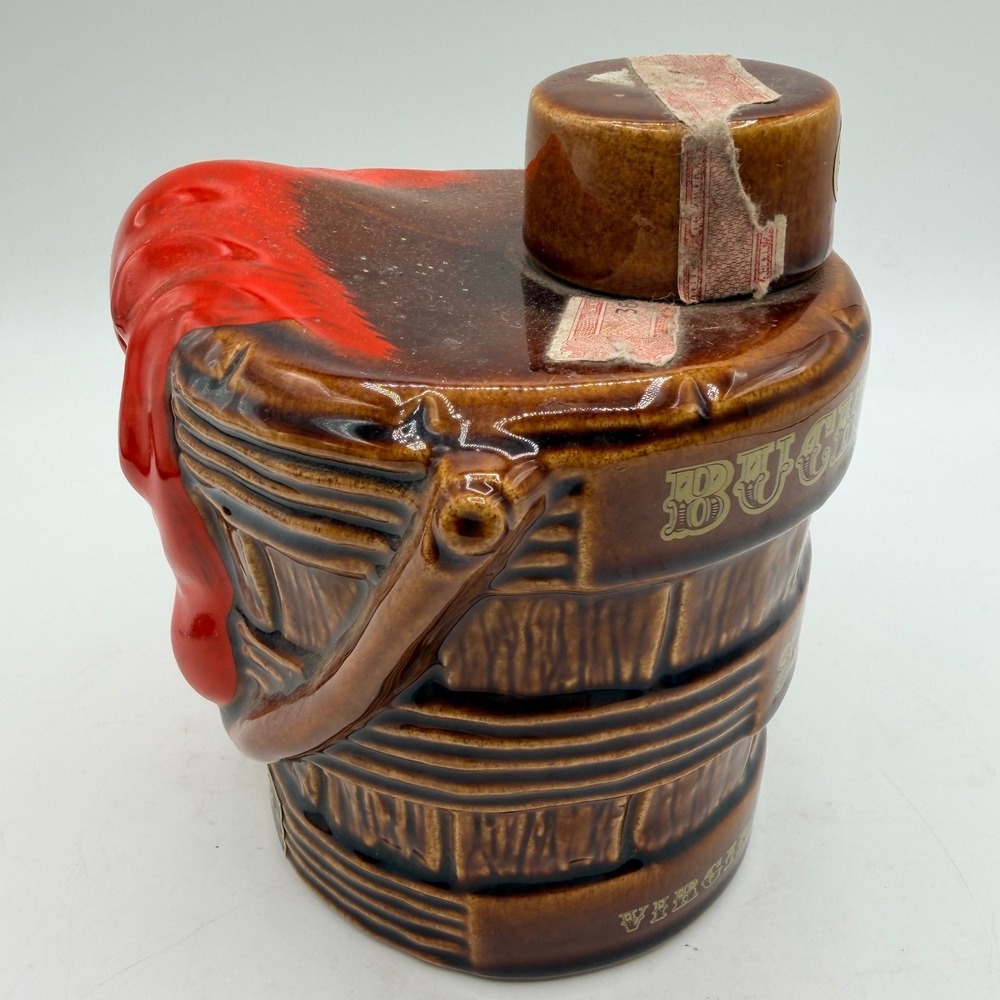 Vintage Ezra Brooks Decanter Bucket of Blood Saloon Virginia City Nevada Tourist